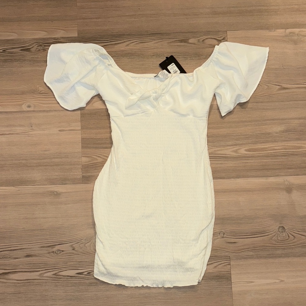 Elegant White Off-Shoulder Dress